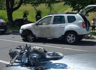 Verkehrsunfall auf der B 87 mit zwei verletzten Personen