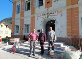Eingang der Marktgemeinde Bad Bleiberg erstrahlt im neuen Glanz