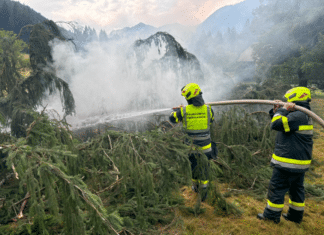 Brandeinsatz in Liesch