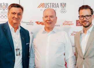 Olympia: Fürst Albert II. von Monaco kam zum Kärnten-Abend der Kärntner Wirtschaftsdelegation im Österreich-Haus