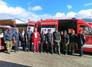 Große Waldbrandübung in Kötschach-Mauthen