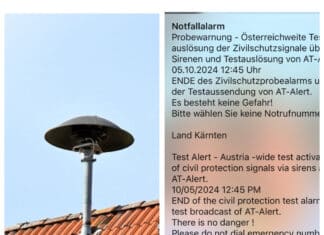 Zivilschutz-Probealarm: Sirenen und das neue Bevölkerungswarnsystem AT-Alert getestet
