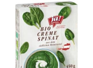 Rückruf von JA! NATÜRLICH BIO CREME SPINAT