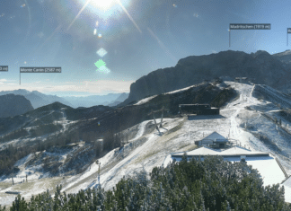 Ein Hauch Winterglück: Schneefall bis ins Tal
