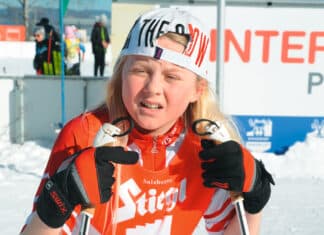 Achomitzer Adler bereits in der Eisspur