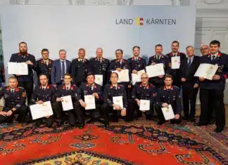 Freiwillige Feuerwehr Tröpolach unter den Ausgezeichneten: Feuerwehrkameraden erhalten Katastropheneinsatzmedaille