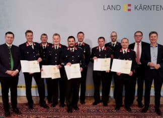 Einsatzkräfte mit Kärntner Katastropheneinsatzmedaillen geehrt