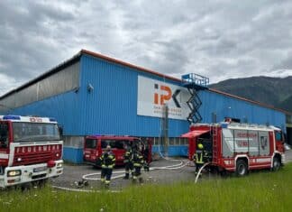 Brand auf Hallendach in Kötschach – Mauthen
