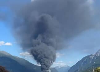 Update: Großbrand in Osttirol – Rauch und Brandgeruch nun auch im Gailtal deutlich spürbar