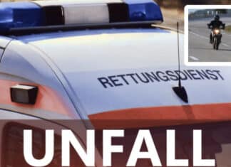 Schwerer Motorradunfall auf der B111: Lenker kracht gegen Stützmauer