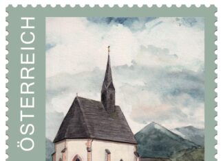 Neue Briefmarke der Post: Sondermarke zeigt St. Athanas-Kirche in Berg im Drautal!