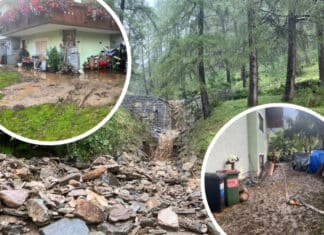 Starkregen in Rennweg/Katschberg: Vier Häuser nach Murenabgang beschädigt