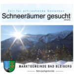 Die Marktgemeinde Bad Bleiberg sucht Schneeräumer/innen für die Wintersaisonen 2025/26 und 2026/27