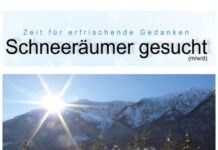 Die Marktgemeinde Bad Bleiberg sucht Schneeräumer/innen für die Wintersaisonen 2025/26 und 2026/27