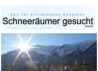 Die Marktgemeinde Bad Bleiberg sucht Schneeräumer/innen für die Wintersaisonen 2025/26 und 2026/27