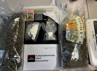 Drogenrazzia in Villach: Mehr als ein Kilo Cannabis und Kokain sichergestellt!