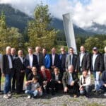 Feierliche Einweihung des Infoplatzes „Hochwasser 2018“ bei der Gailbrücke in Unterdöbernitzen