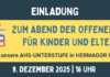 Einladung zum „Abend der offenen Tür“ der AHS-Unterstufe Hermagor