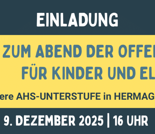 Einladung zum „Abend der offenen Tür“ der AHS-Unterstufe Hermagor