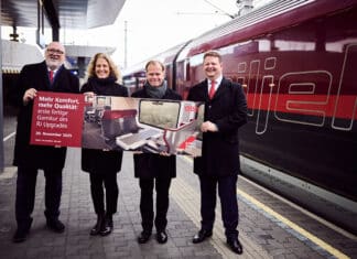 Railjet-Modernisierung: Kärnten und Osttirol profitieren vom ersten upgegradeten Railjet-Erlebnis!