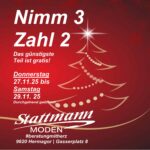 Weihnachtszauber: “Nimm 3, zahl 2” – drei Tage voller Vorfreude!