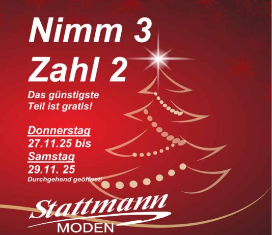 Weihnachtszauber: “Nimm 3, zahl 2” – drei Tage voller Vorfreude!