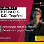 Hinschauen. Handeln. Helfen: Awareness-Kampagne gegen K.O.-Tropfen startet in Kärnten!