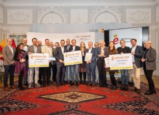 e5-Krone an energieeffiziente Gemeinden verliehen