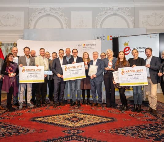 e5-Krone an energieeffiziente Gemeinden verliehen