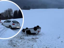 Glück im Unglück: Auto überschlägt sich – Lenkerin unverletzt