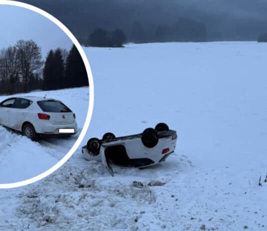 Glück im Unglück: Auto überschlägt sich – Lenkerin unverletzt