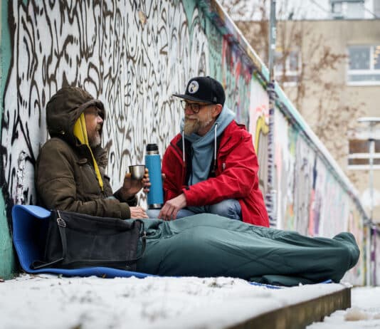 Eiseskälte: Notschlafstelle in Klagenfurt am Limit