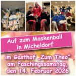 Närrisches Treiben mit Maskenball im Gasthaus „Zum Theo“