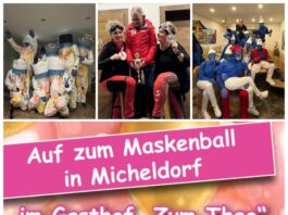 Närrisches Treiben mit Maskenball im Gasthaus „Zum Theo“