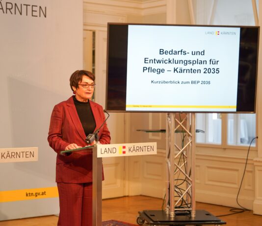 Entwicklungsplan für Pflege in Kärnten bis 2035 vorgelegt