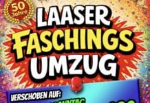 Wichtige Info: Laaser Faschingsumzug auf Sonntag verschoben!