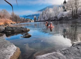 Sie trotzen der Kälte
