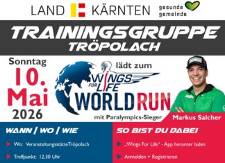 Team Markus Salcher Tröpolach – Gemeinsam beim Wings for Life World Run!