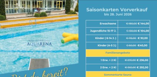 AQUARENA Kötschach-Mauthen startet in die Sommersaison!