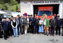 Feuerwehrfest mit Fahrzeugsegnung in Bad Bleiberg