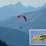 Paragleiter-Pilot in Baumnähe geraten – Notarzthubschrauber im Einsatz