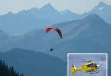 Paragleiter-Pilot in Baumnähe geraten – Notarzthubschrauber im Einsatz