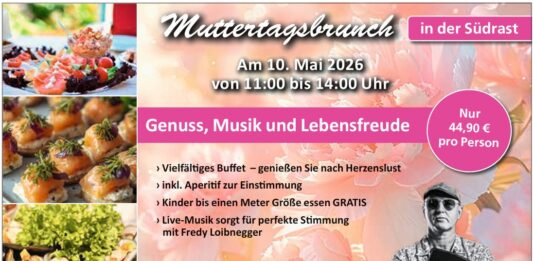Herrlicher Muttertagsbrunch in der Südrast Dreiländerecke!