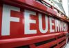 Brand in Altstoffsammelzentrum: 12-Tonnen-Container in Flammen