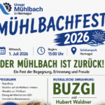 Mühlbachfest 2026: Ein Fest für die Rückkehr des Wassers