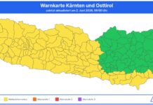 Kräftiger Regen in Oberkärnten und Osttirol erwartet