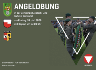 Über 200 Rekruten legen in Kleblach-Lind ihr Gelöbnis ab