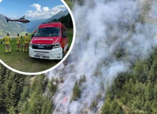 Waldbrand in Osttirol: 170 Feuerwehrleute im Großeinsatz – „Brand aus“ am Abend