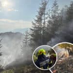 Löscharbeiten nach Waldbrand im Gitschtal werden fortgesetzt