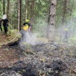 Waldbrand nahe Arnoldstein: Glutnester erschweren Löscharbeiten